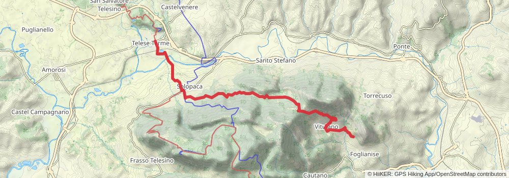 Via Francigena stage 136 Map