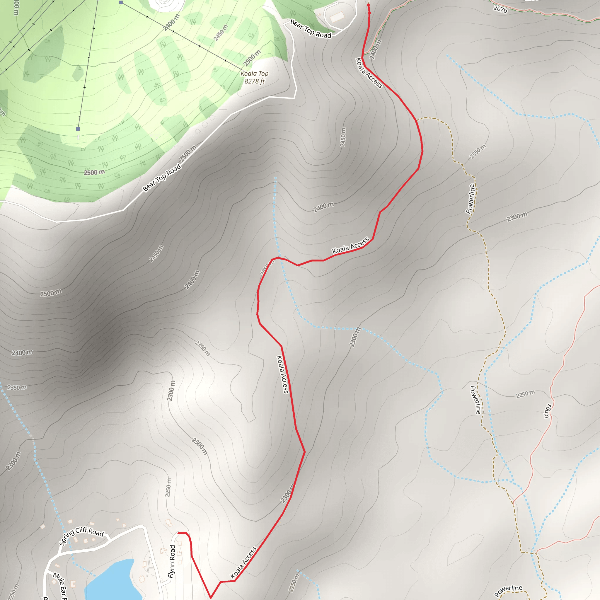 Bear Lake mobile static map