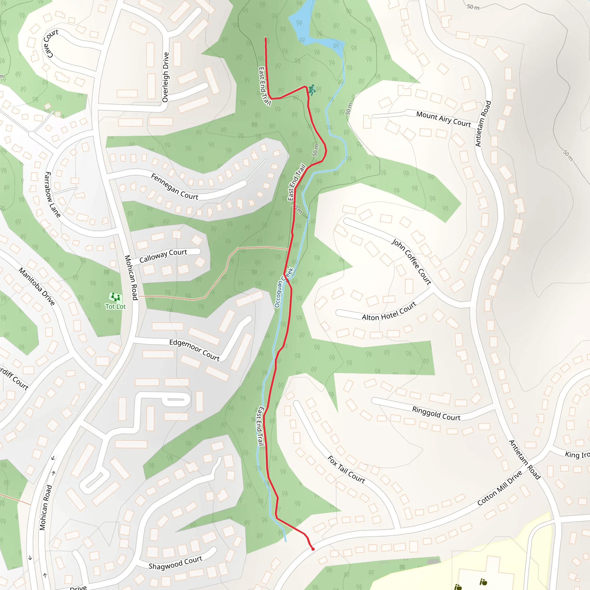 East End Trail mobile static map