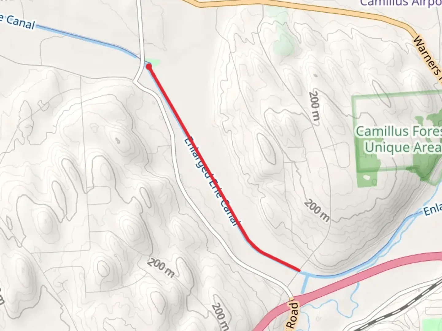 An image depicting the trail Erie Canalway Trail and its surrounding area.