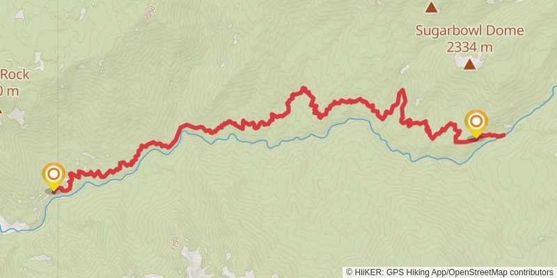 Middle Fork Trail stage 3 Map