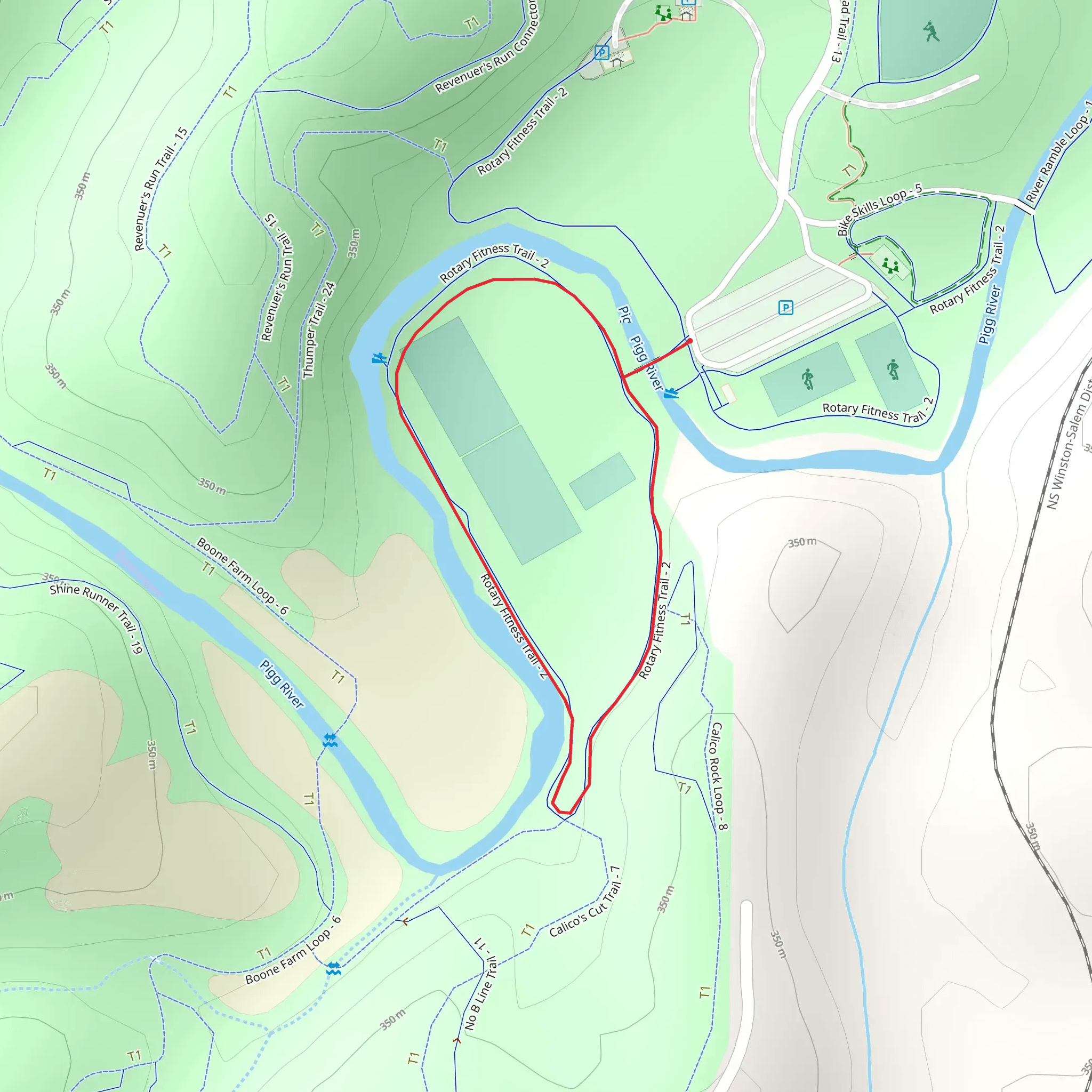 Pigg River Loop mobile static map