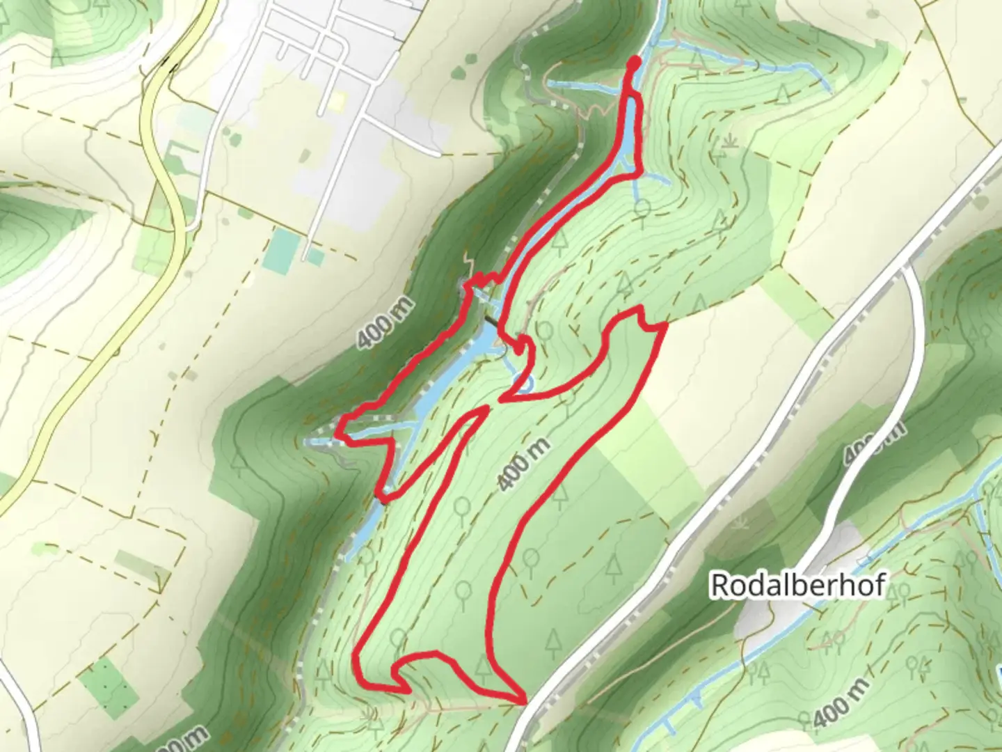 An image depicting the trail Gersbach via Teufelspfad and its surrounding area.