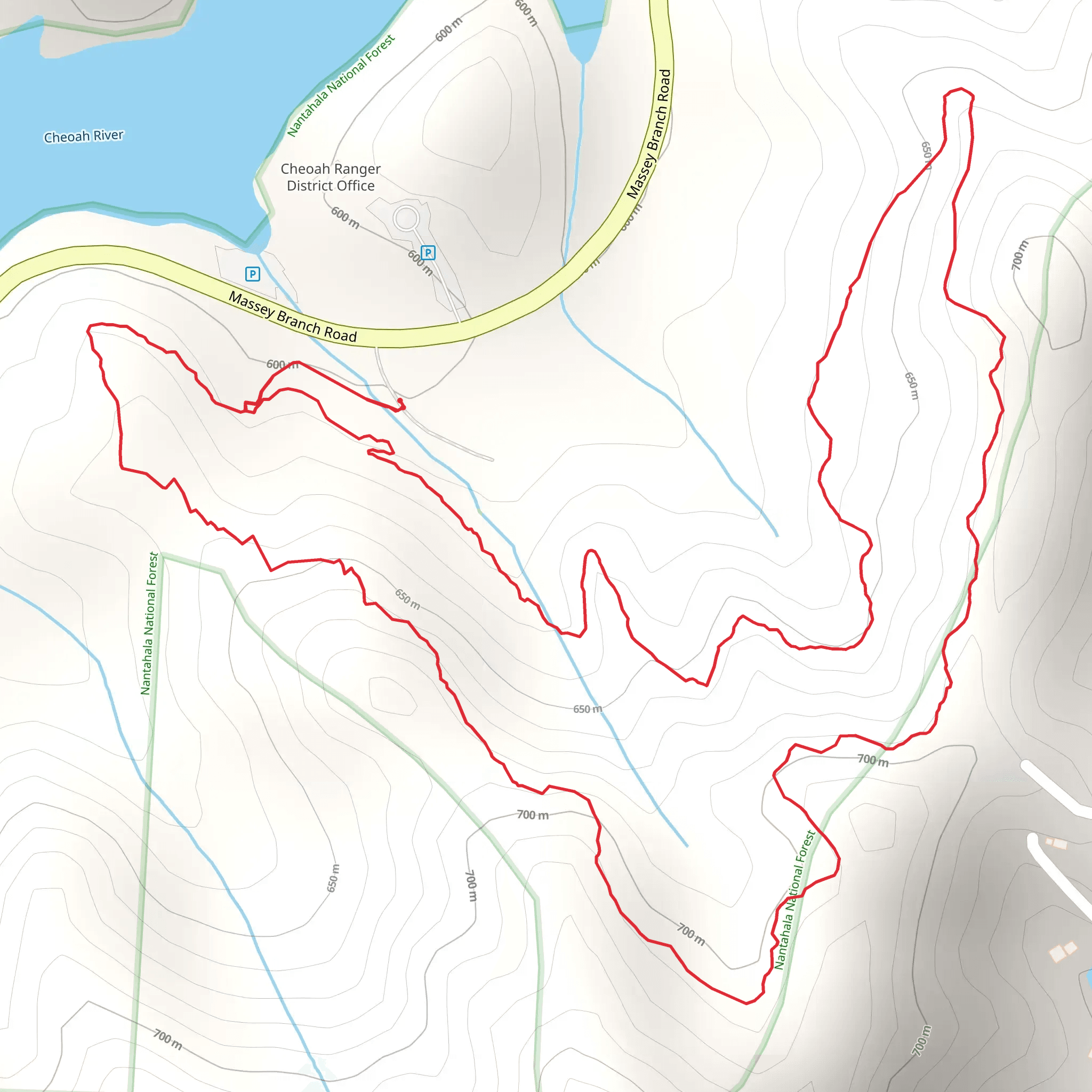 Cheoah Loop Trail mobile static map