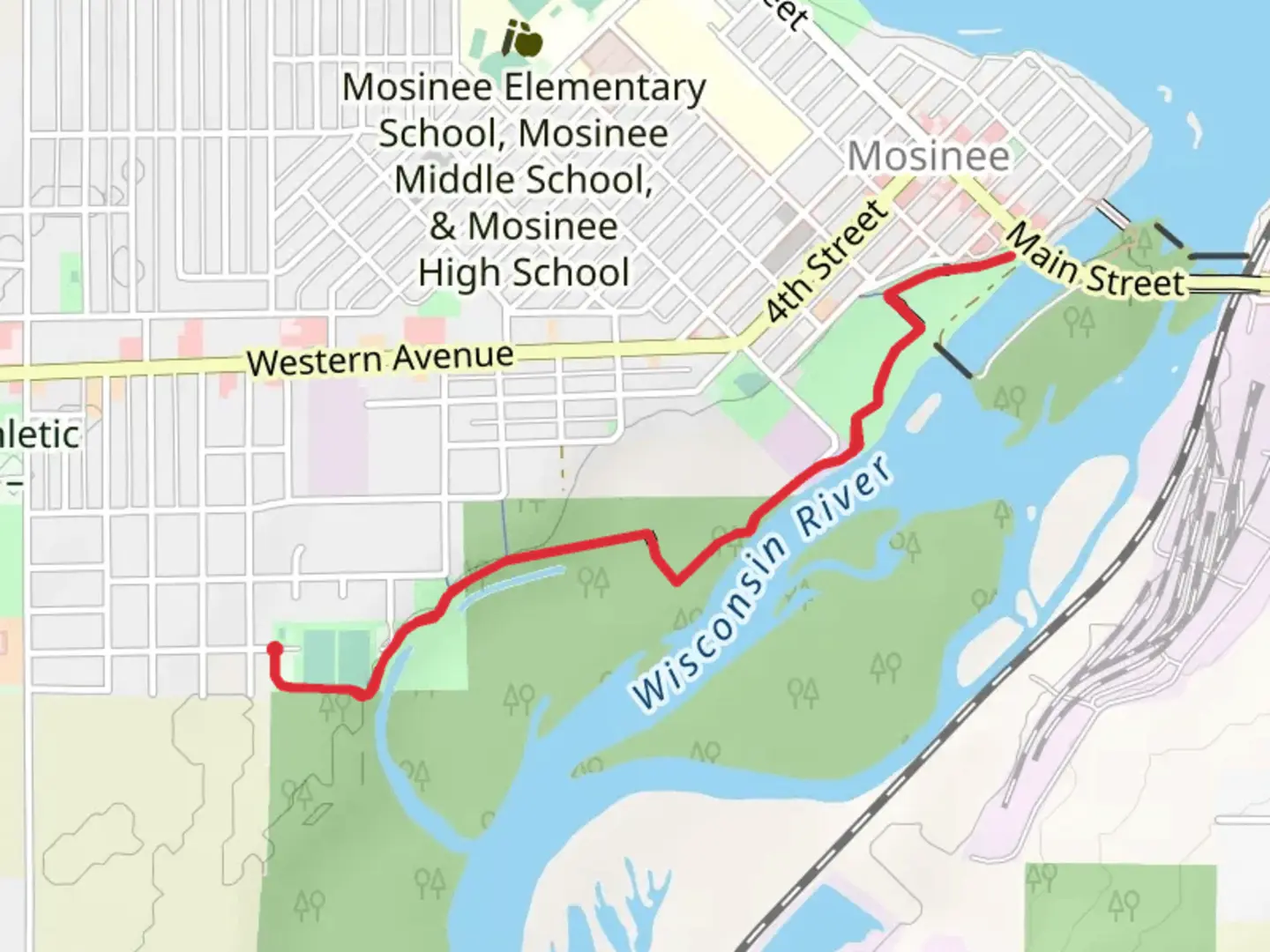 An image depicting the trail Wisconsin Riverwoods Trail - Edgewood Drive and its surrounding area.