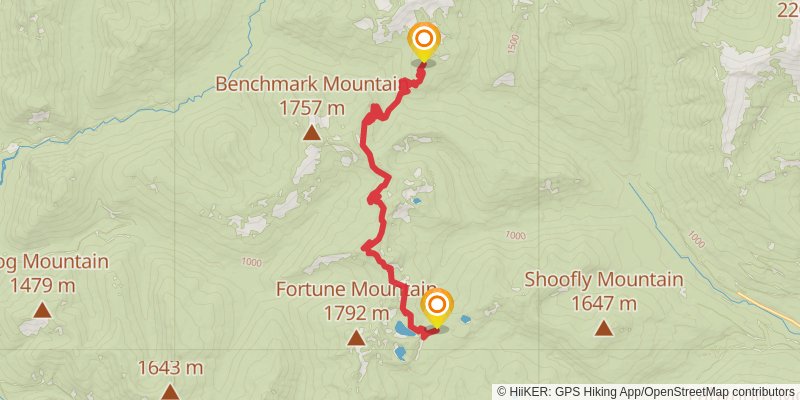 Pacific Crest Trail - Washington stage 34 Map