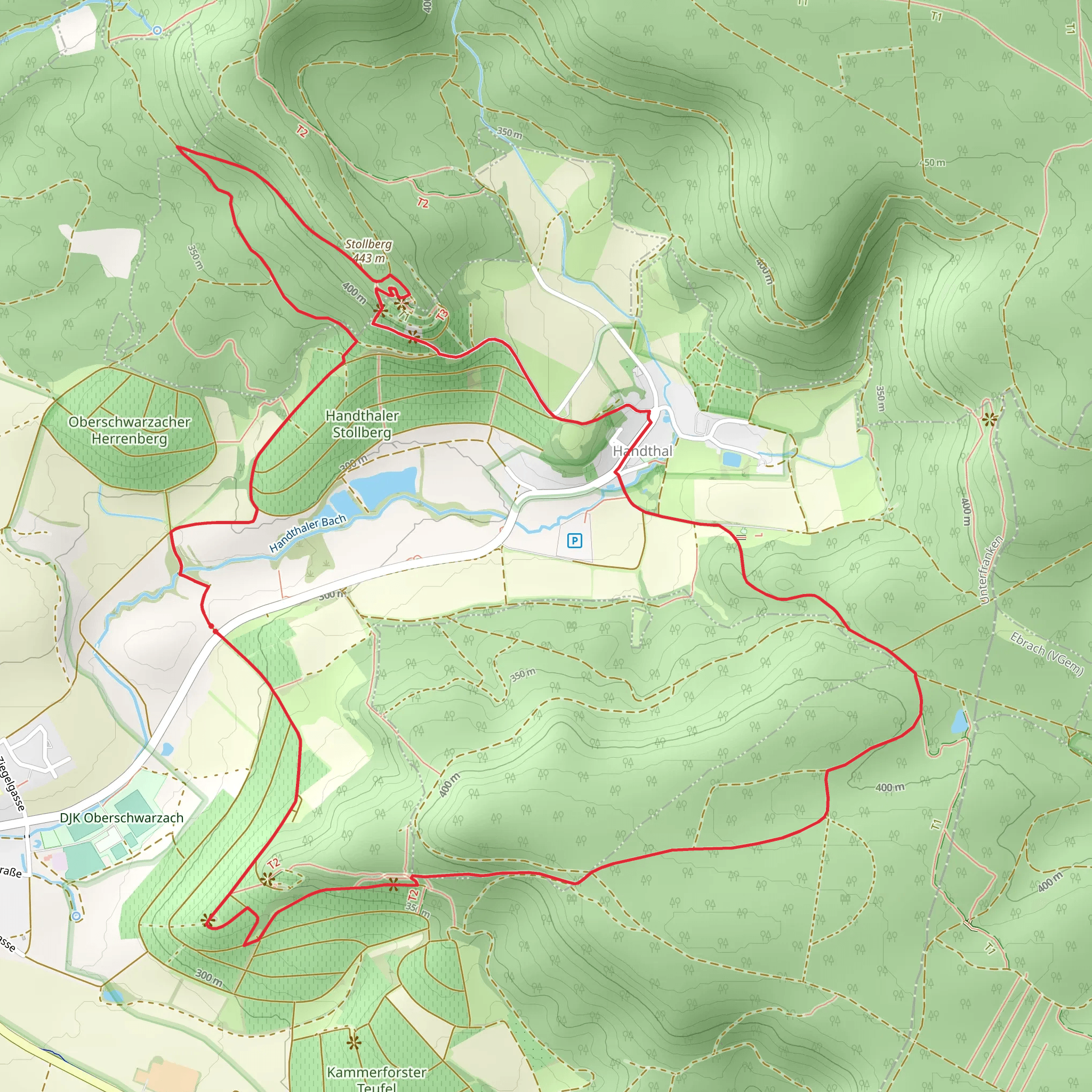 Rundweg Stollburg and Kelten Erlebnisweg mobile static map