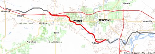 American Discovery Trail North Route - Illinois stage 10 Map