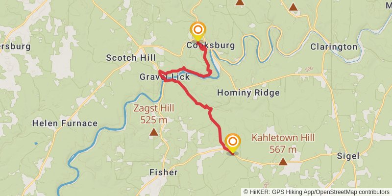 Baker Trail stage 2 Map