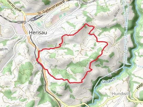 Wilen - Rechberg - Buechschachen - Lutzenland