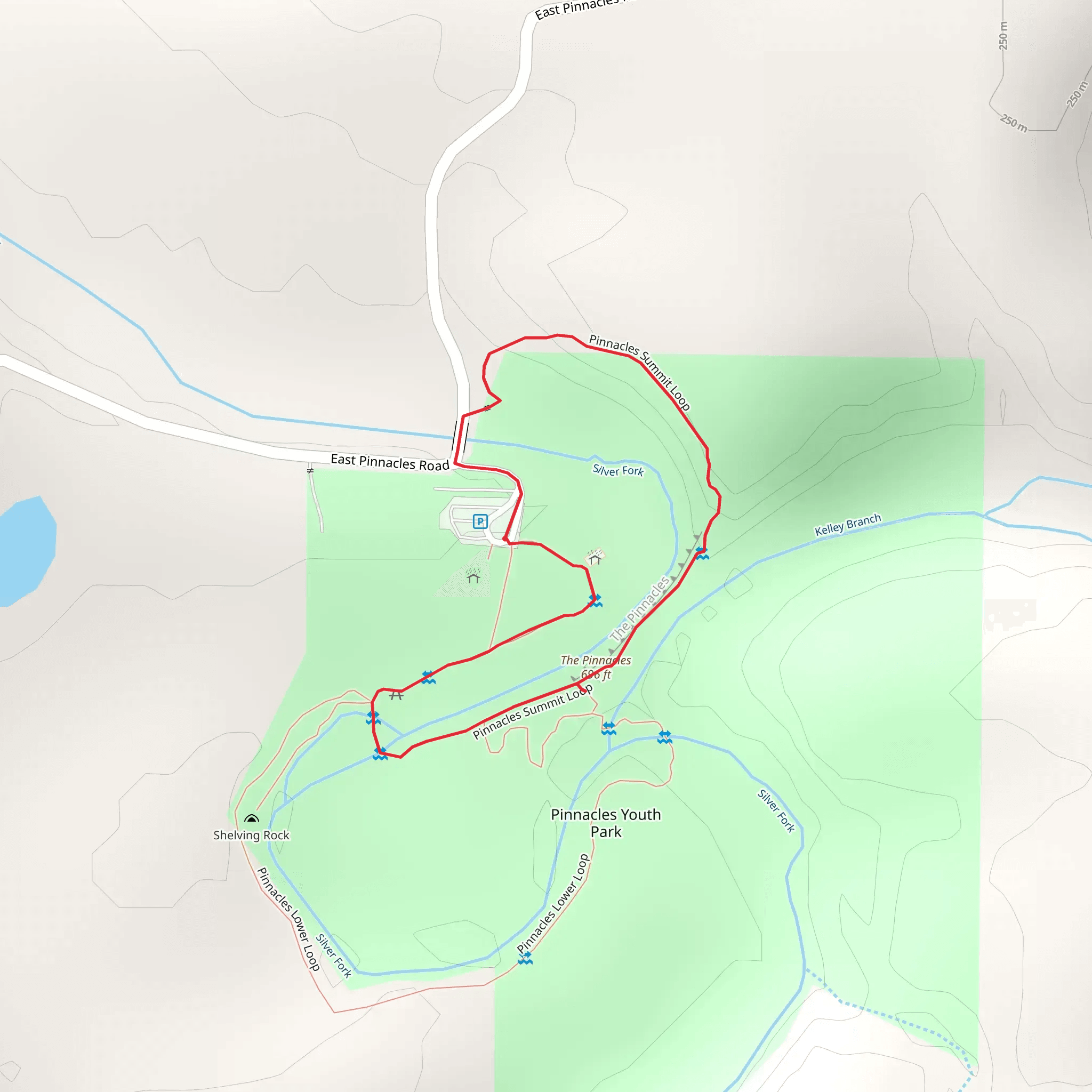 Silver Fork Creek Loop mobile static map