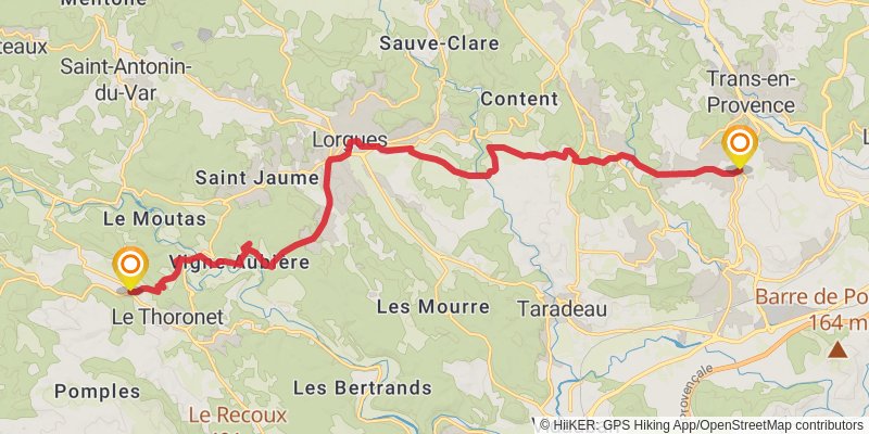 Via Aurelia stage 11 Map