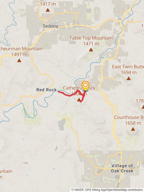 Cathedral Rock and Templeton Trail