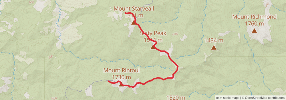 Te Araroa South Island stage 11 Map