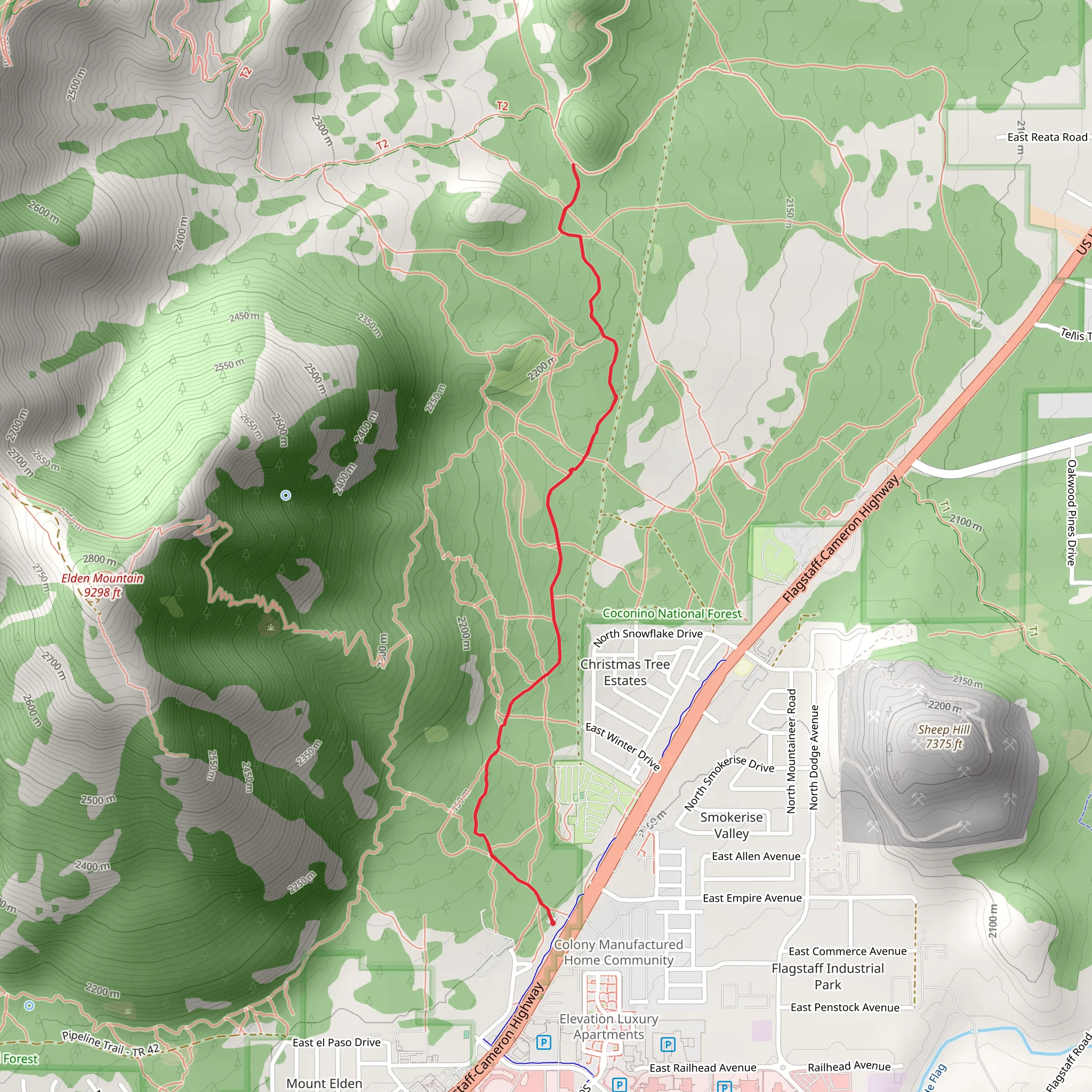 Christmas Tree Trail mobile static map