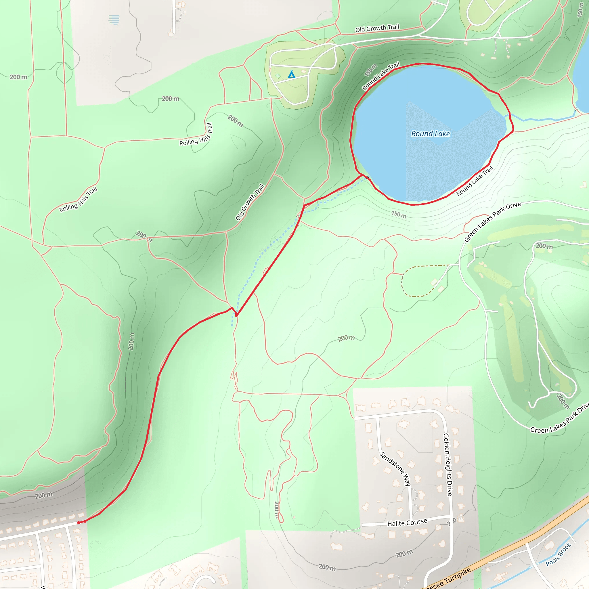Round Lake Loop mobile static map
