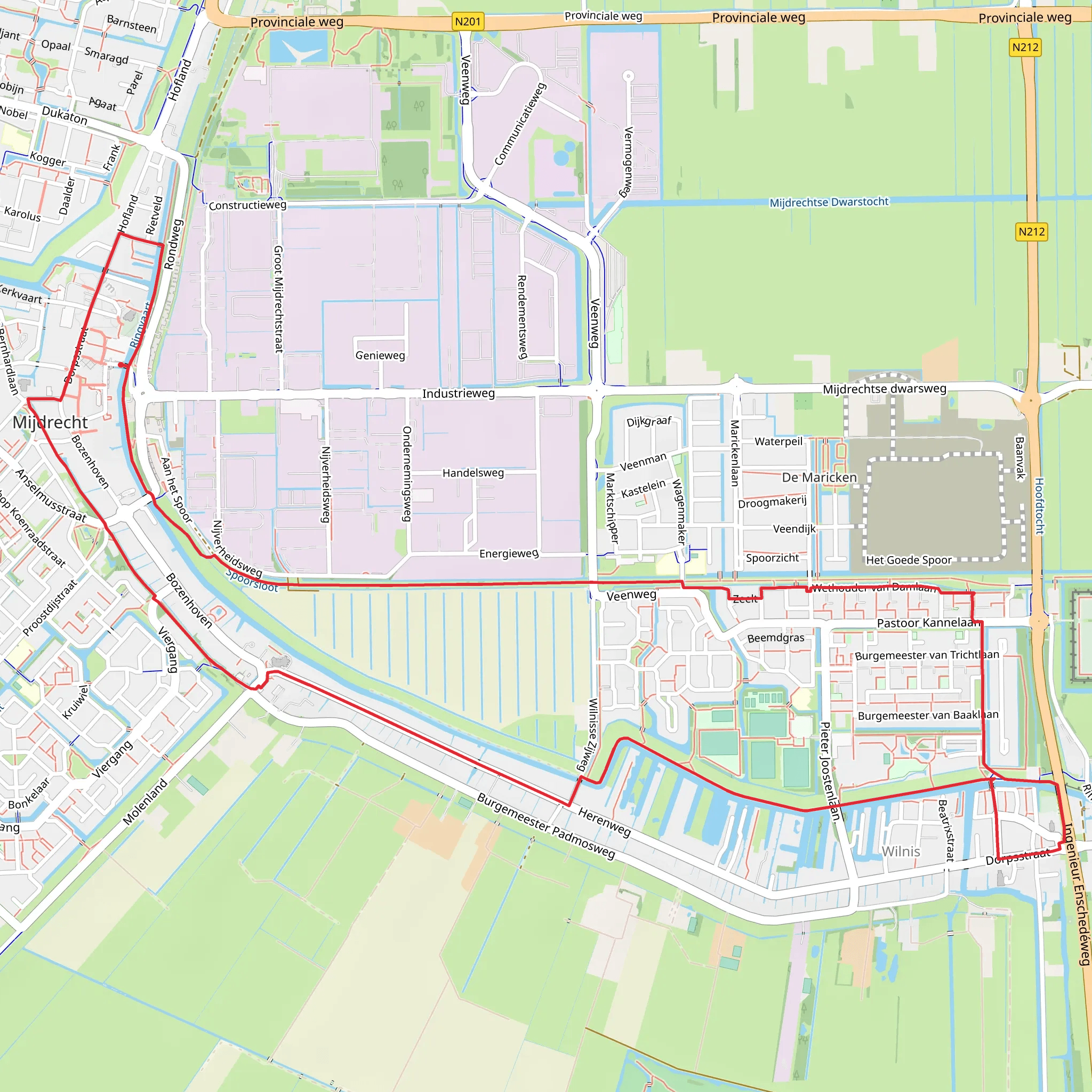 Robert Moultonpad and Heren Weg mobile static map