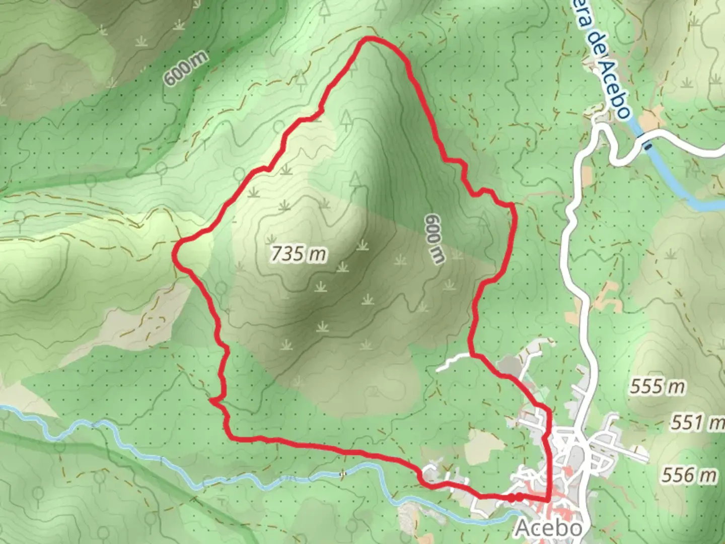 An image depicting the trail Mount of the Bear SL CC 209 and its surrounding area.