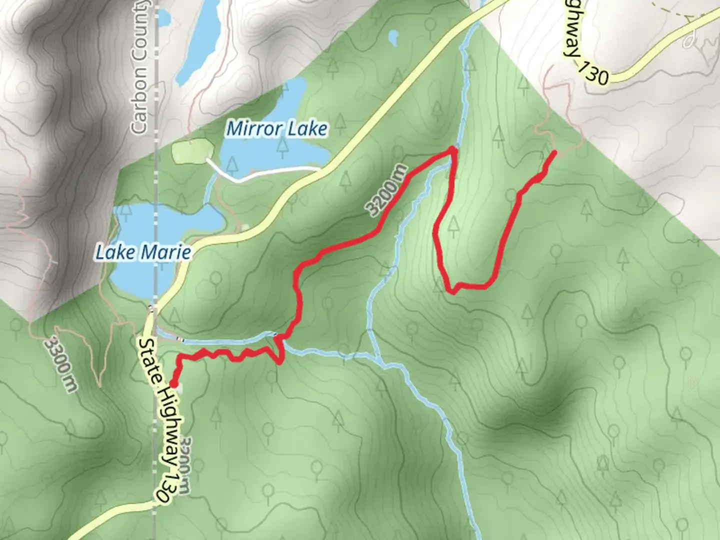 An image depicting the trail Tipple Trail and its surrounding area.