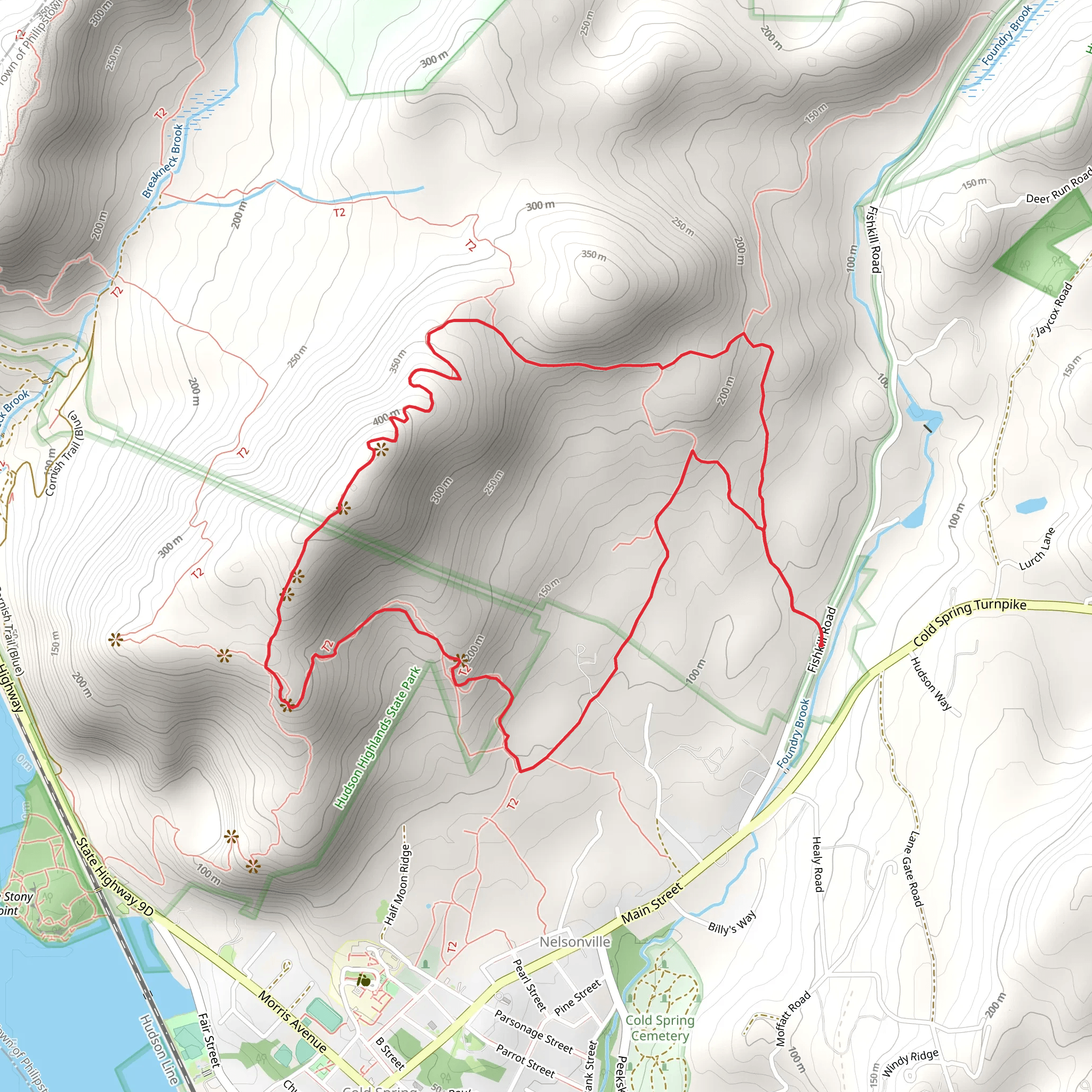 Bull Hill - Mt Taurus Loop mobile static map