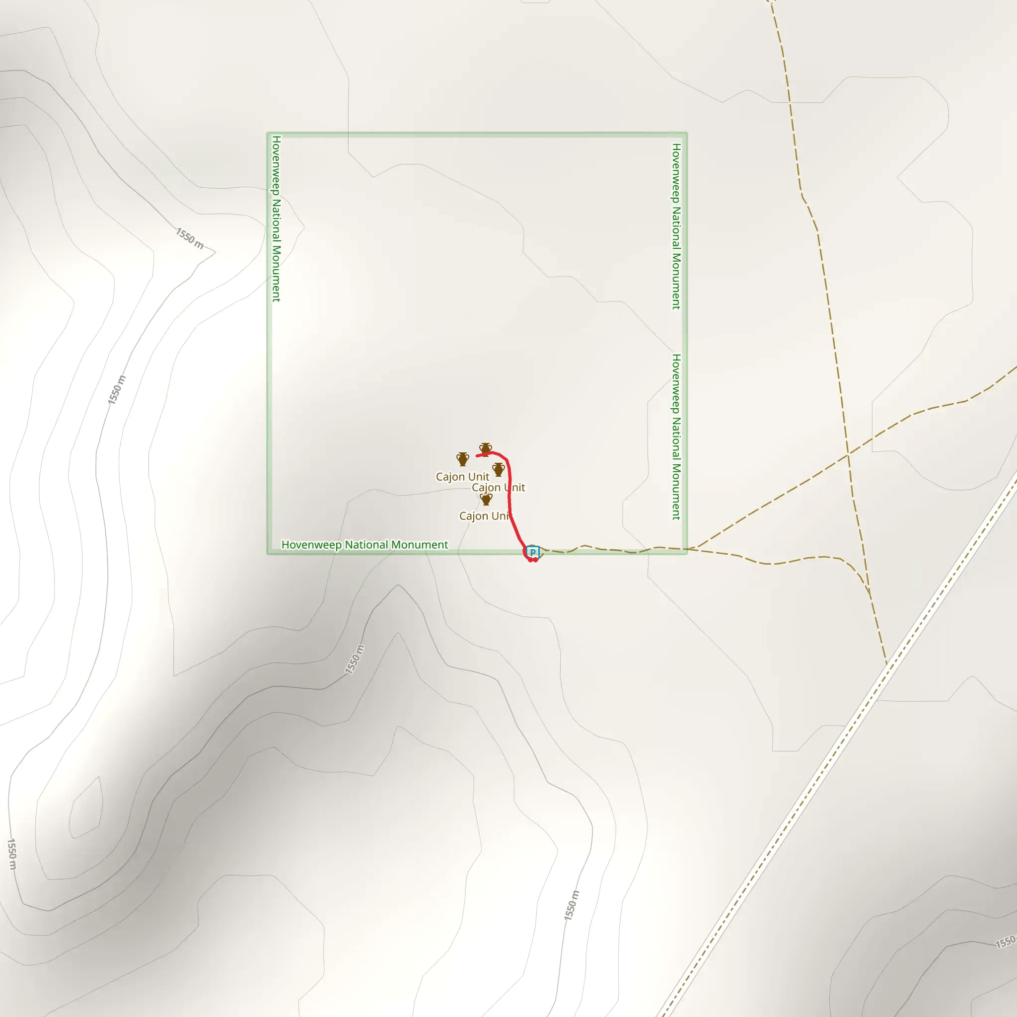Hovenweep National Monument mobile static map