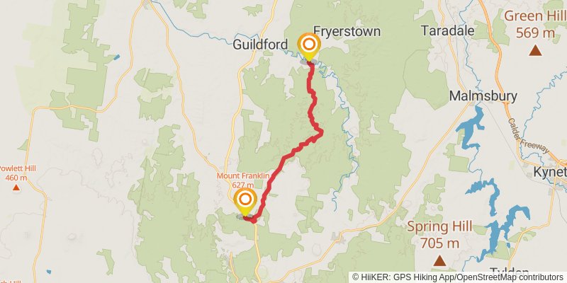 Goldfields Track stage 7 Map