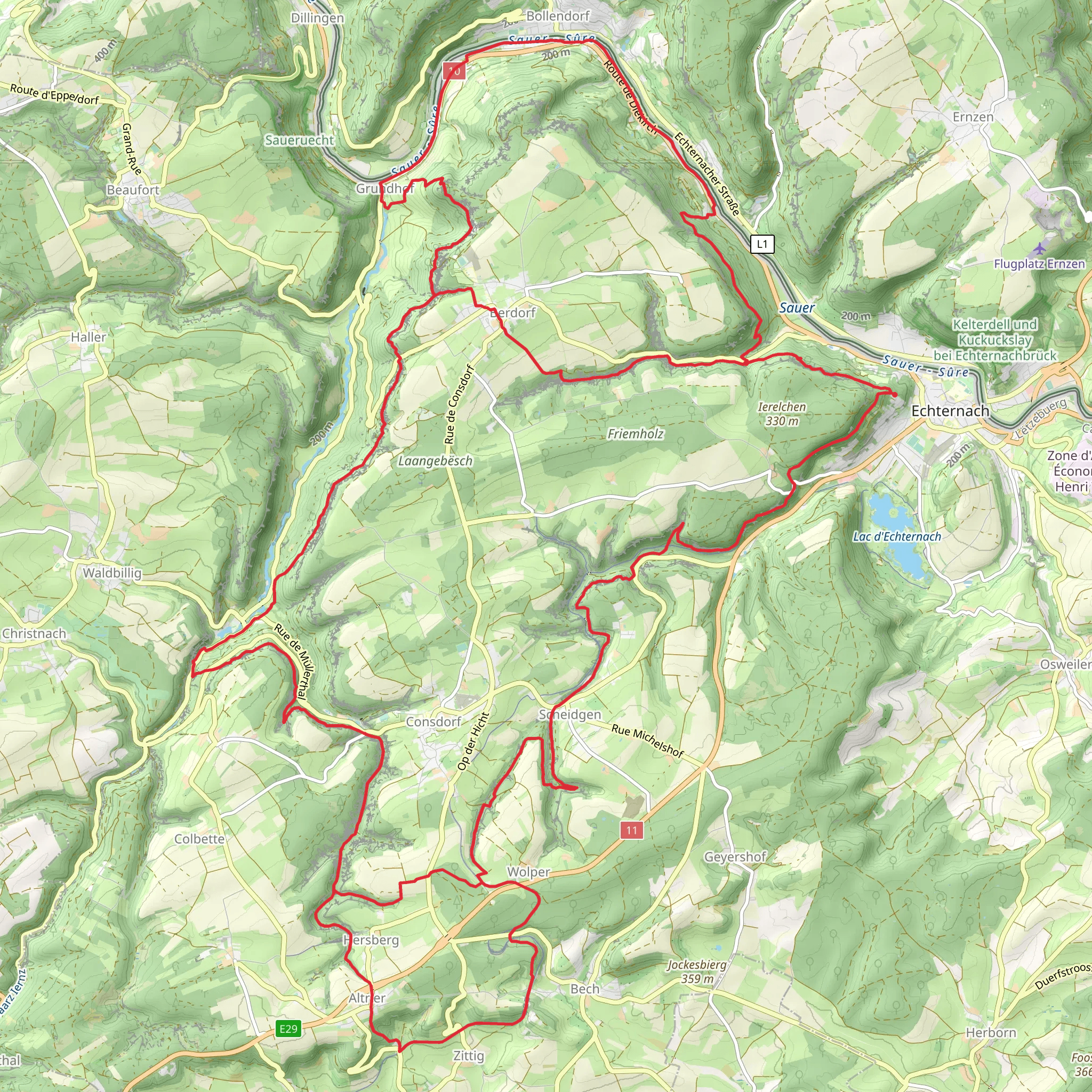 Mullerthal 2 mobile static map