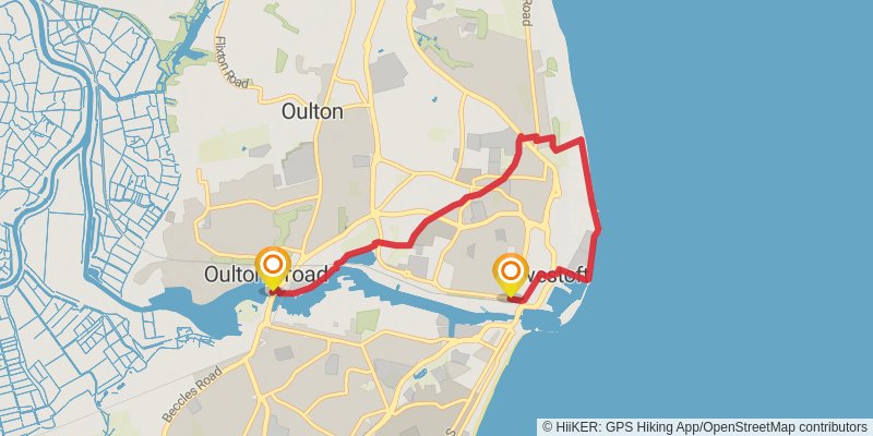 East Suffolk Line Walks stage 6 Map