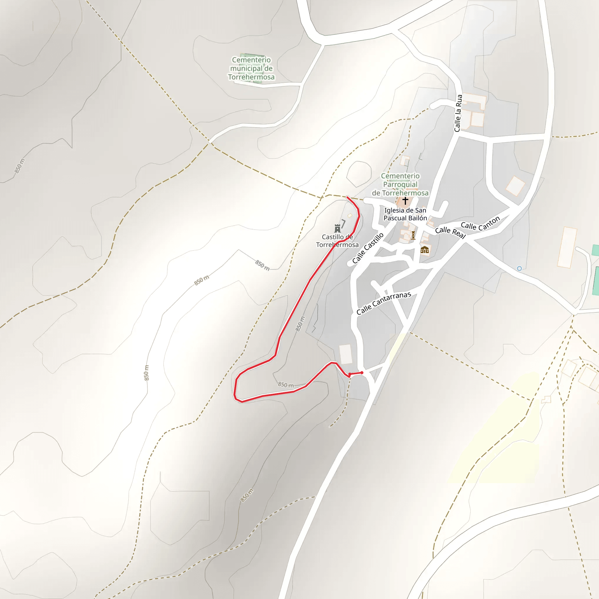 Route of the Torrehemosa Wineries SL Z 30 mobile static map