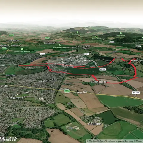 Dindor Loop via Bullinghope Church and Canary Bridge