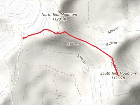 North Tent Mountain and South Tent Mountain