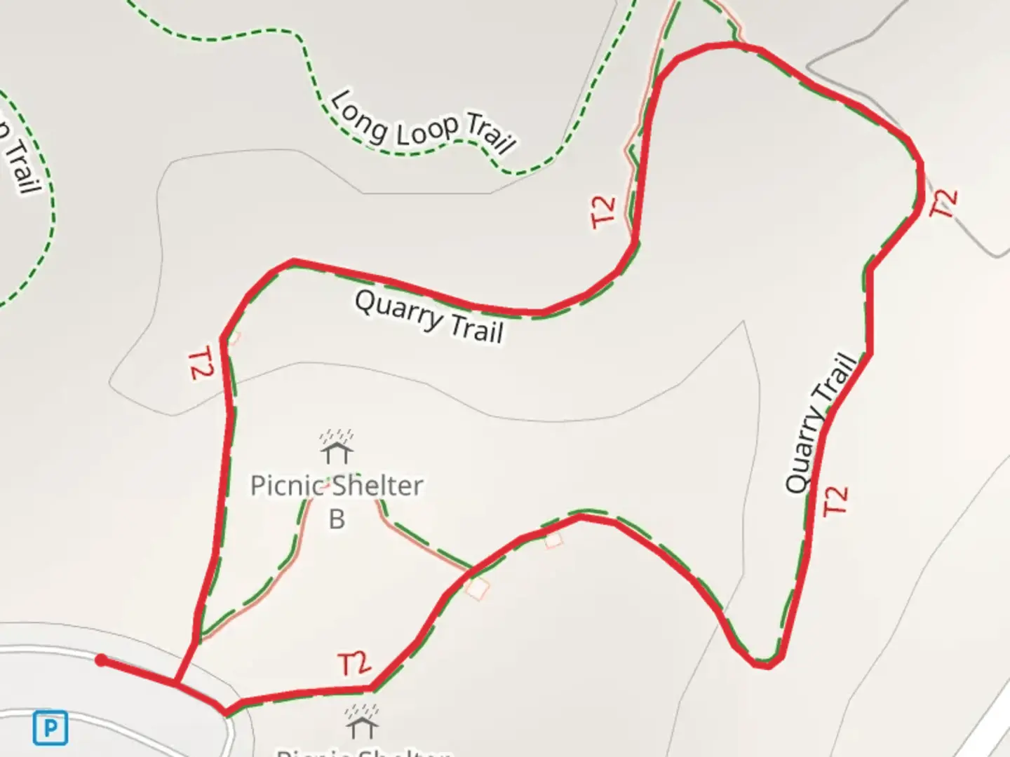 An image depicting the trail Quarry Loop Trail and its surrounding area.