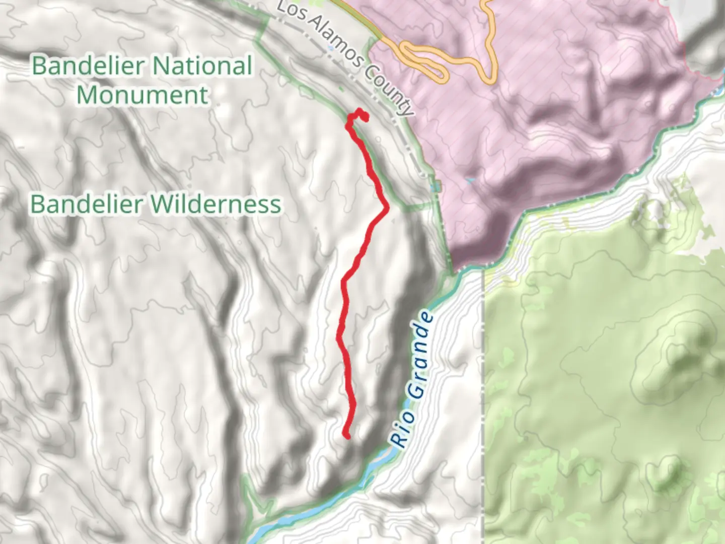 An image depicting the trail Tuff Trail and Burro Trail and its surrounding area.