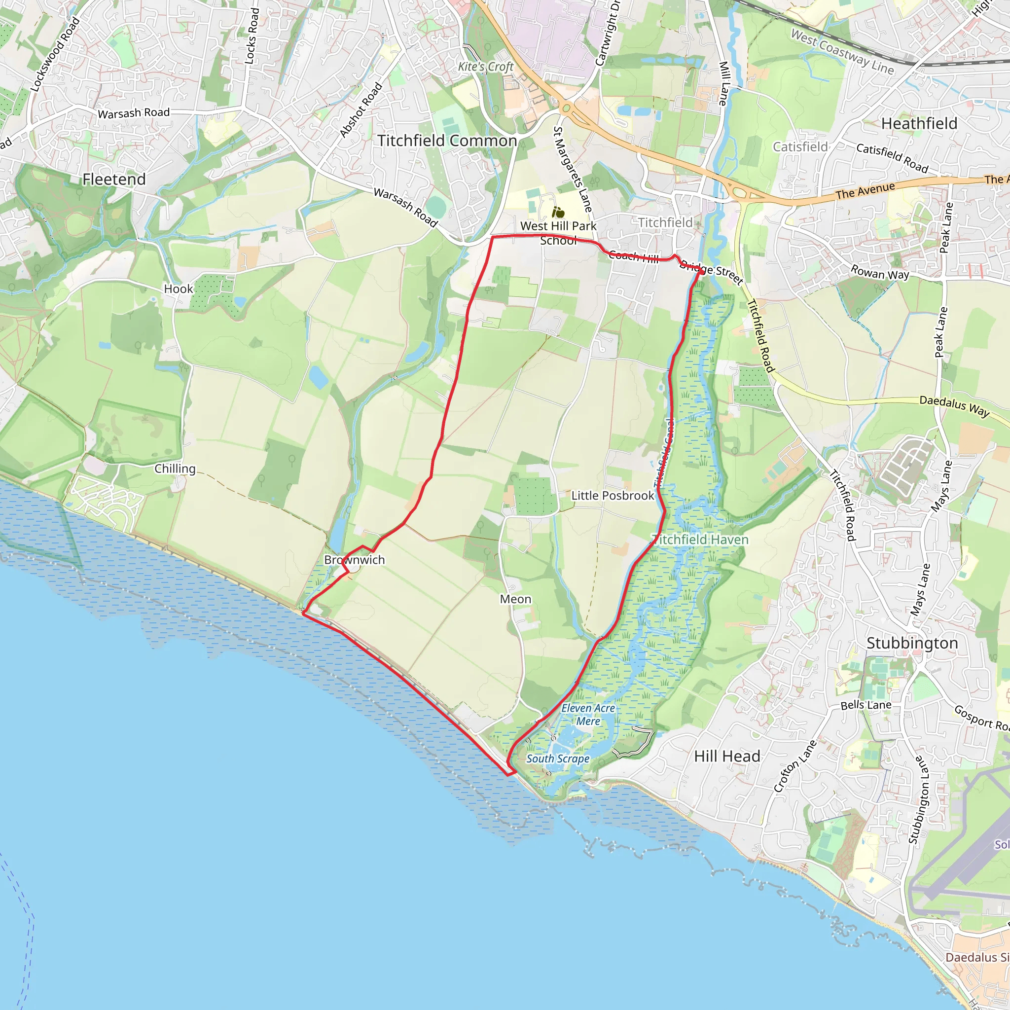 Bellfield Loop mobile static map