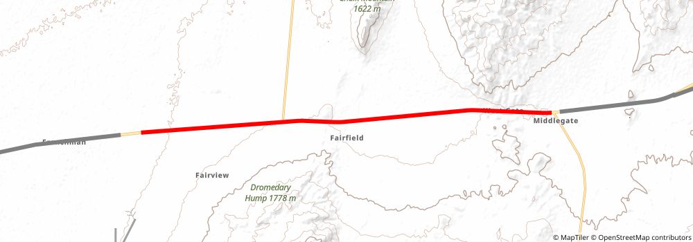 American Discovery Trail South Route stage 360 Map