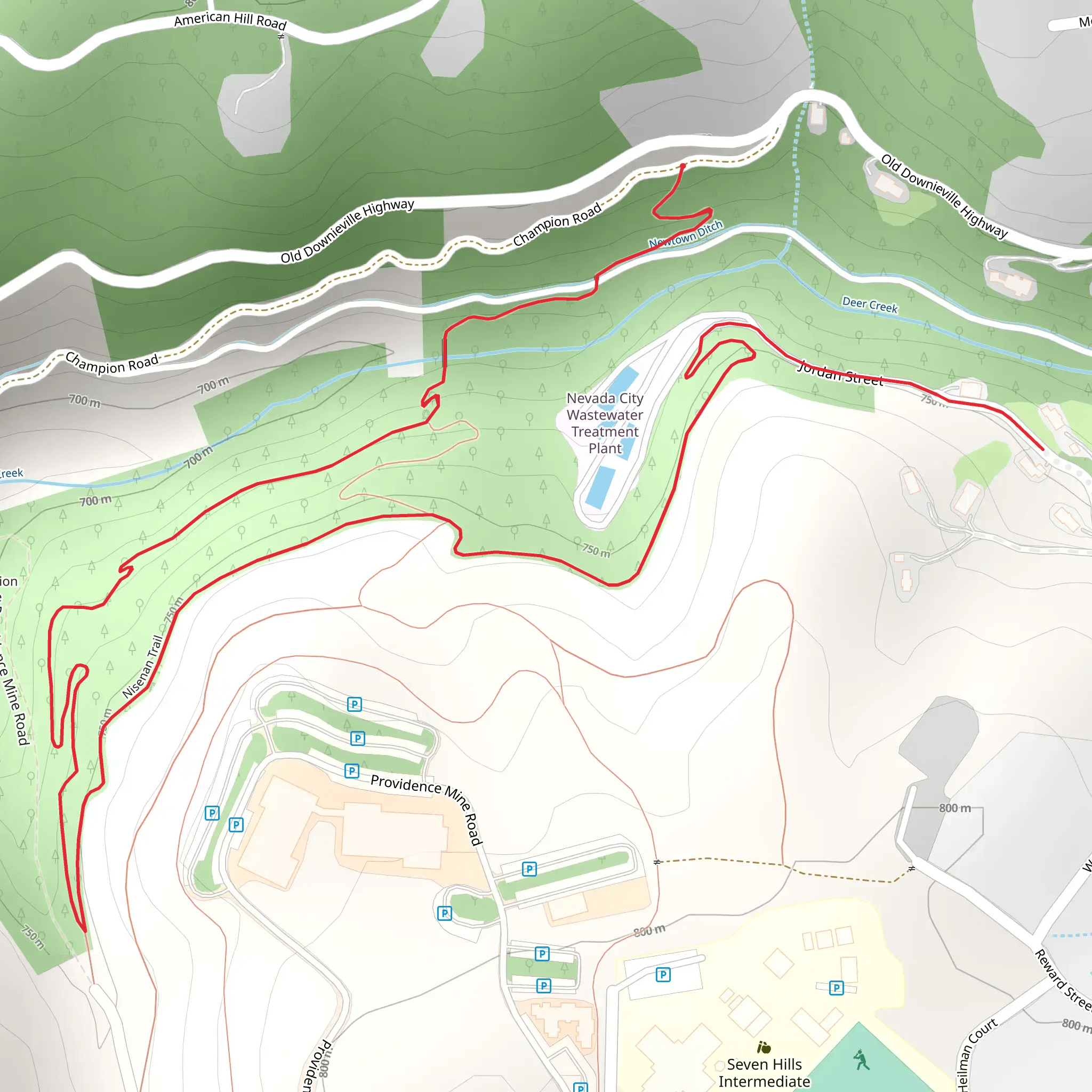 Deer Creek Tribute Trail mobile static map