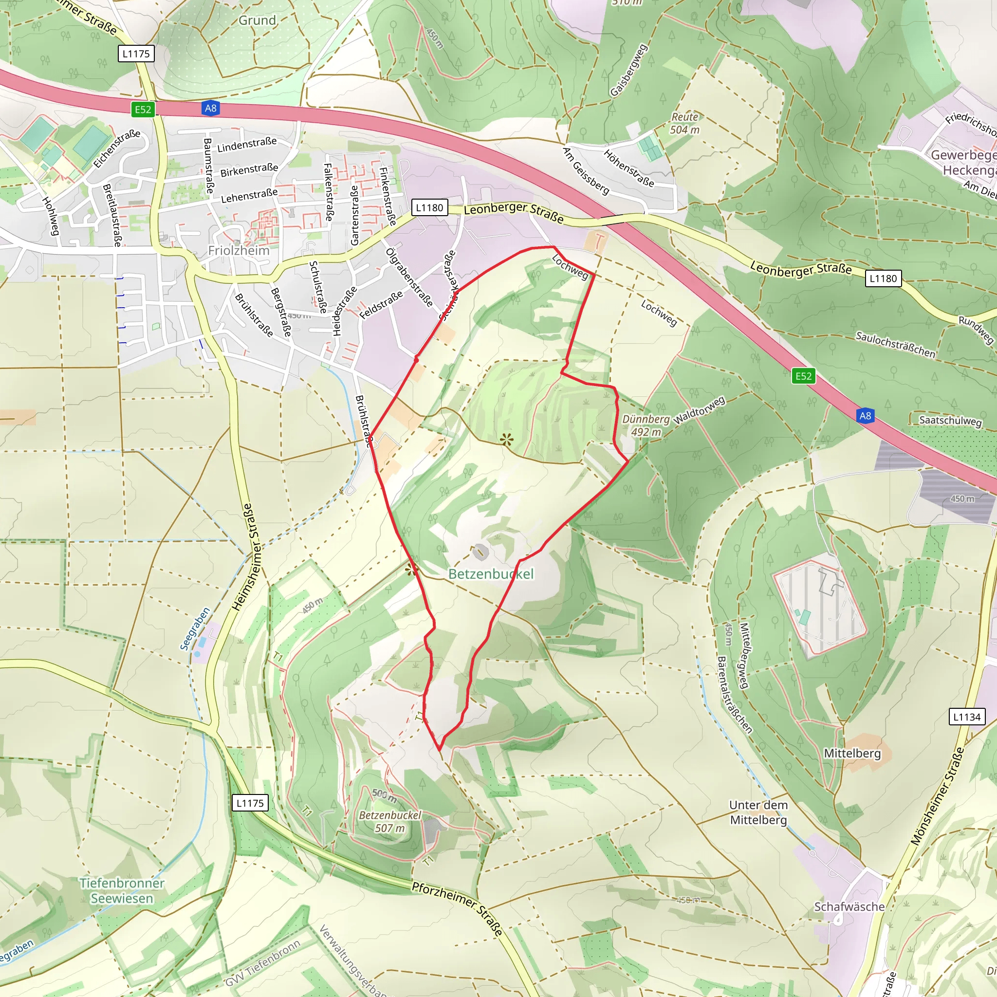 Betzenbuckel Loop mobile static map