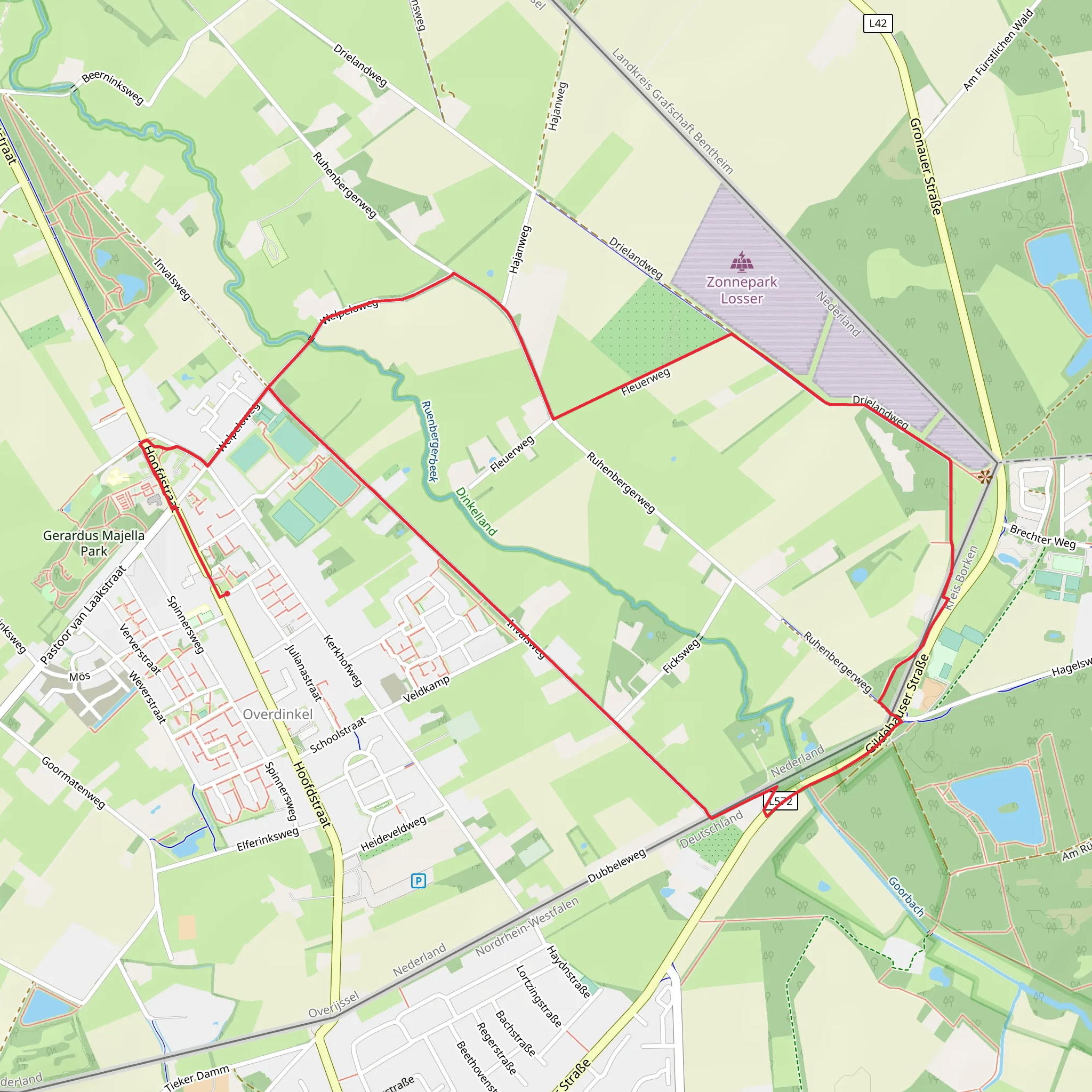 De Vossebult via Fleuer Weg mobile static map