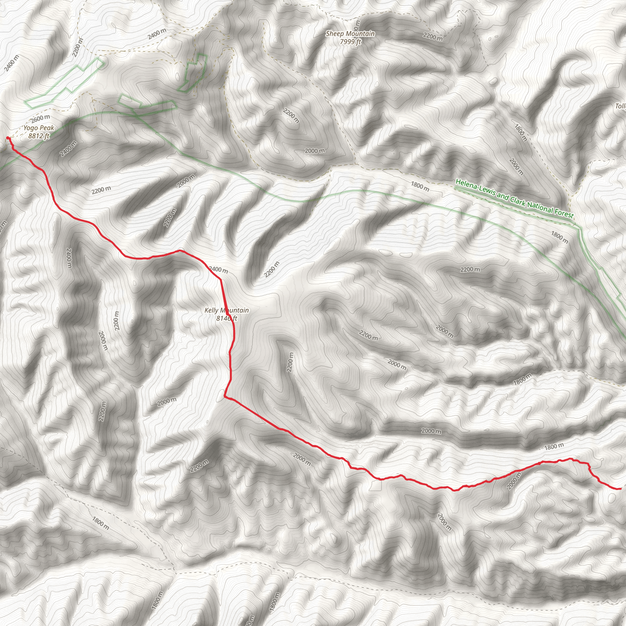 Woodchopper Ridge Trail mobile static map