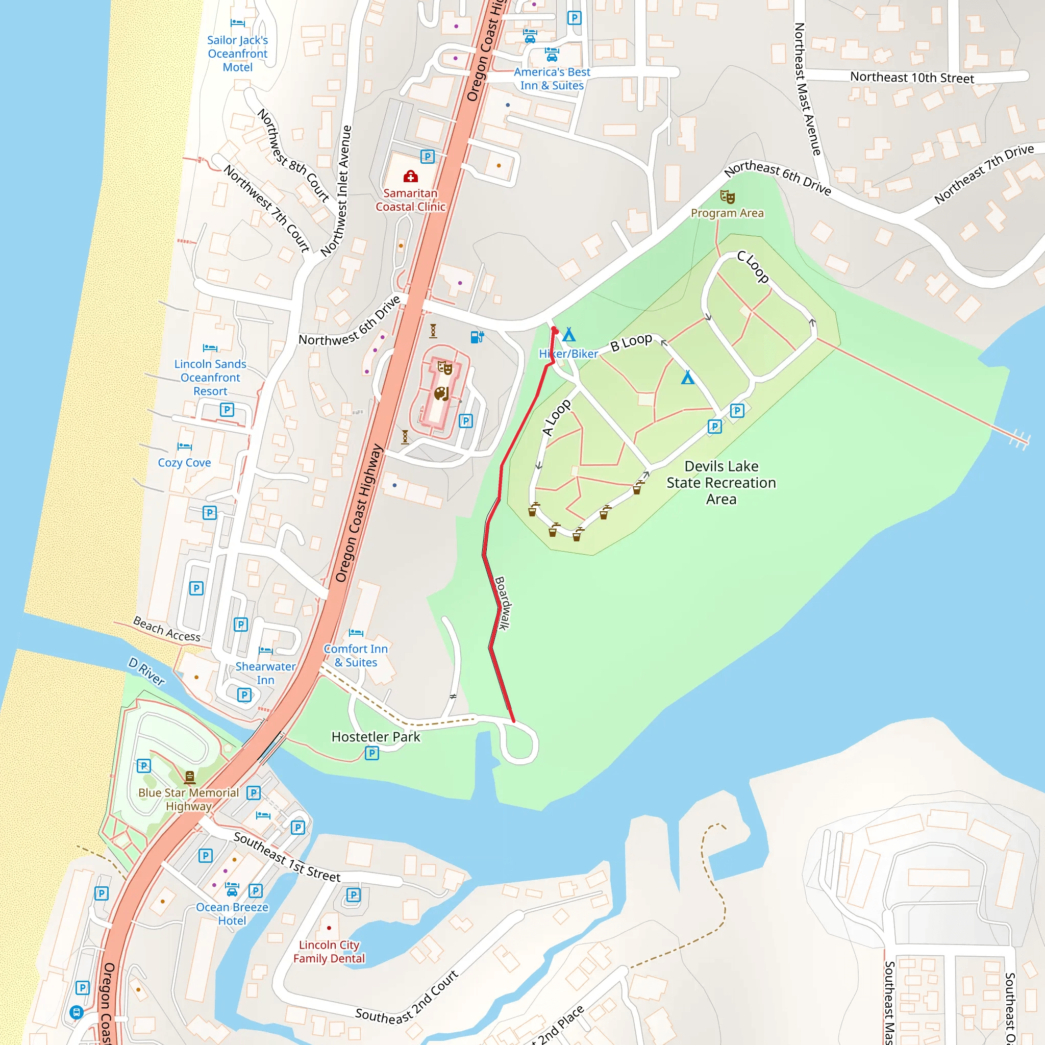 Boardwalk mobile static map