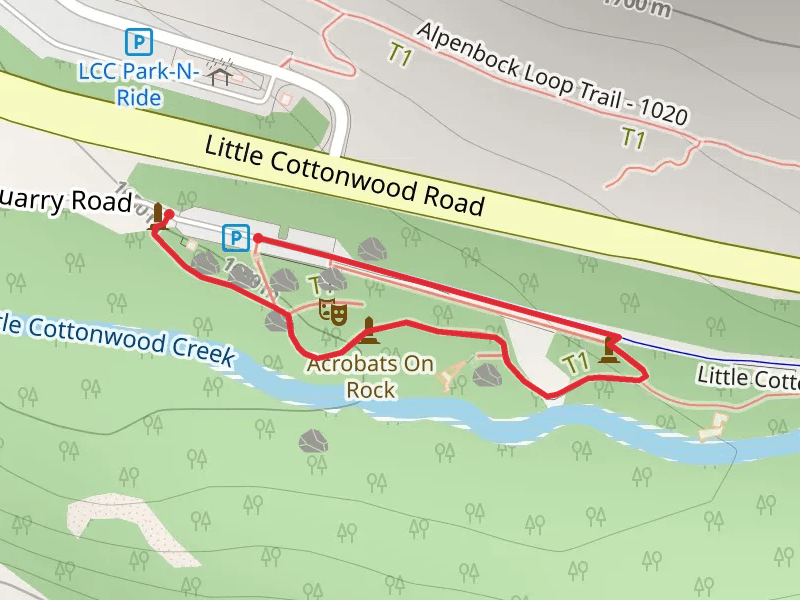 Temple Quarry Interpretive Trail and Little Cottonwood Creek Trail