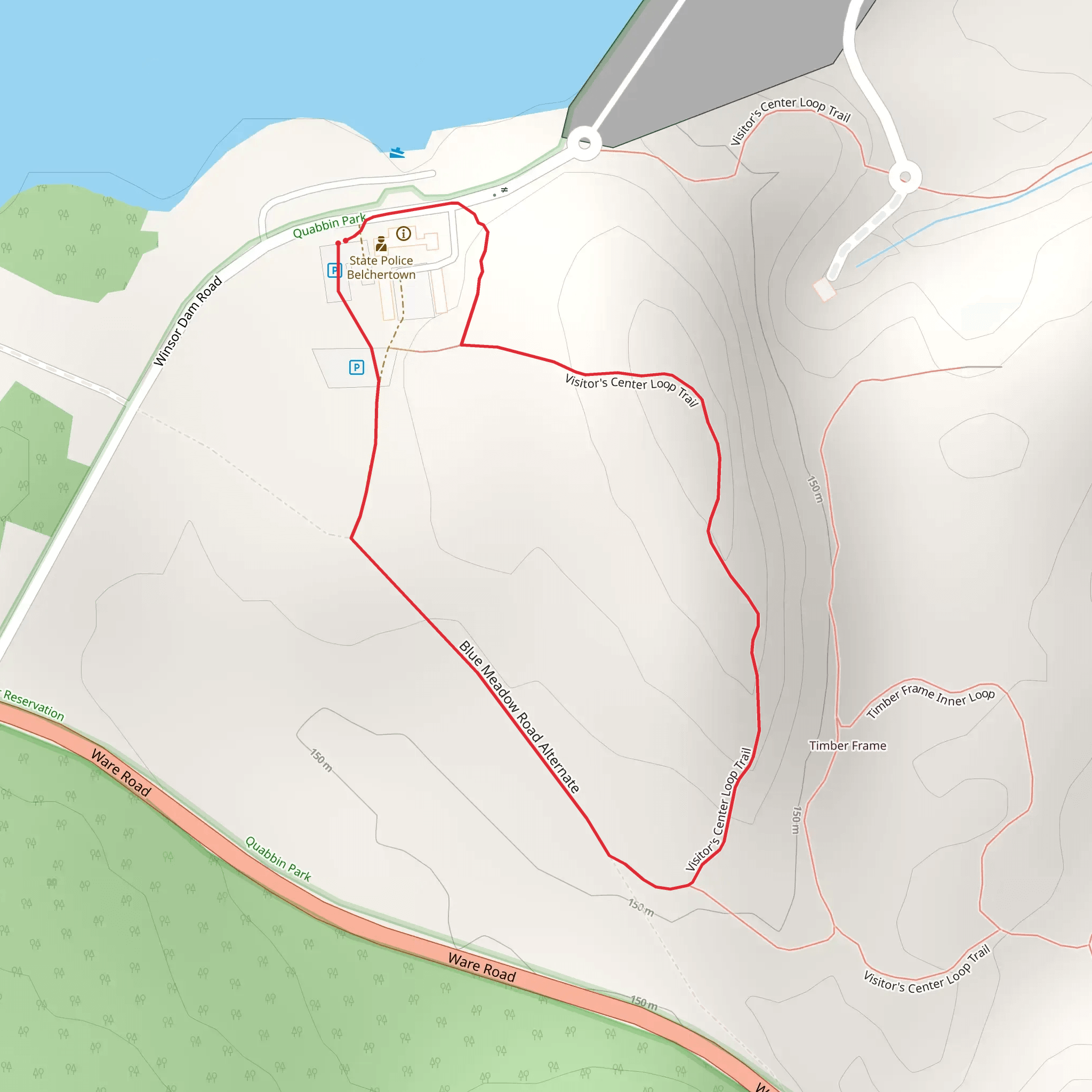 Visitor's Center Loop Trail mobile static map