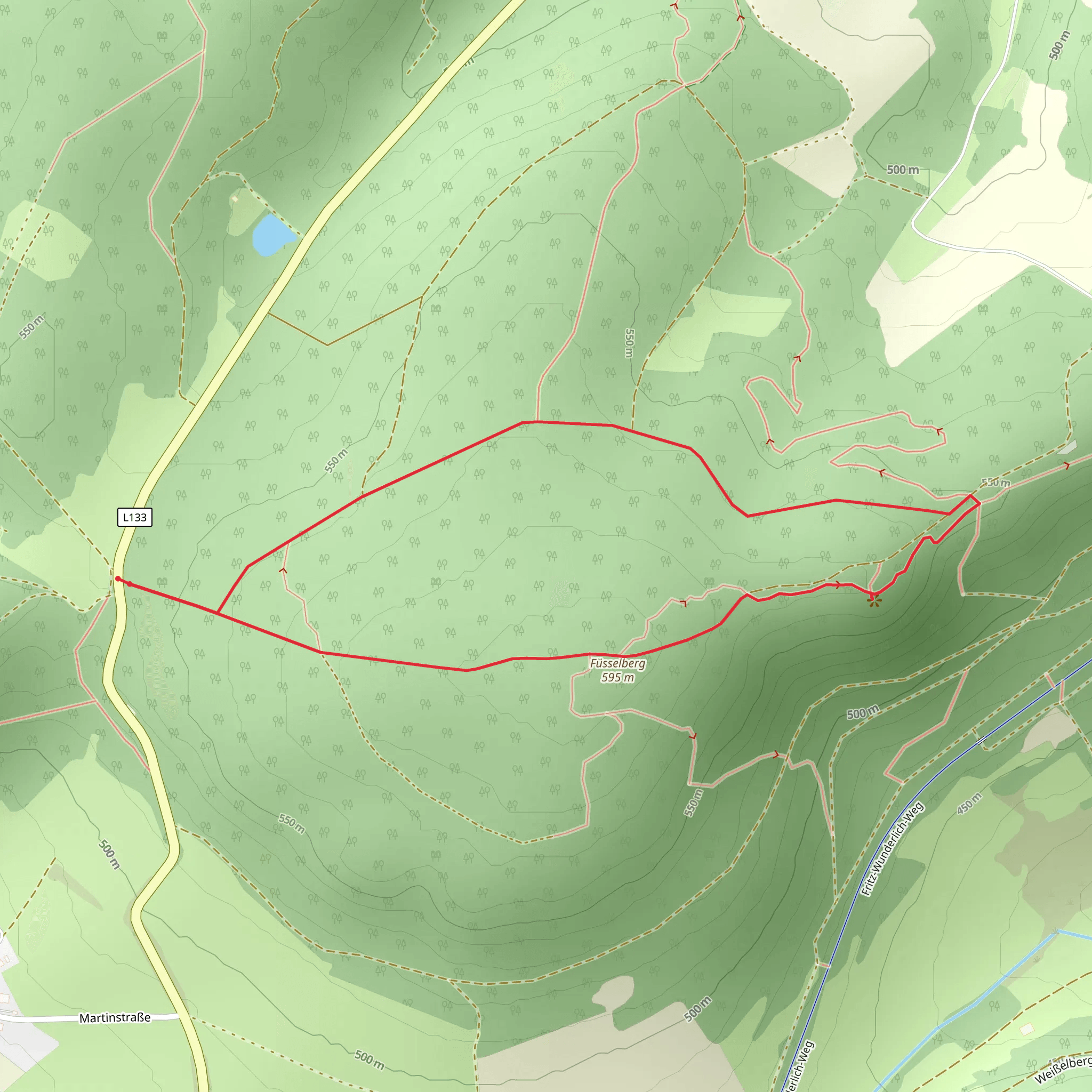 Füsselberg Loop mobile static map