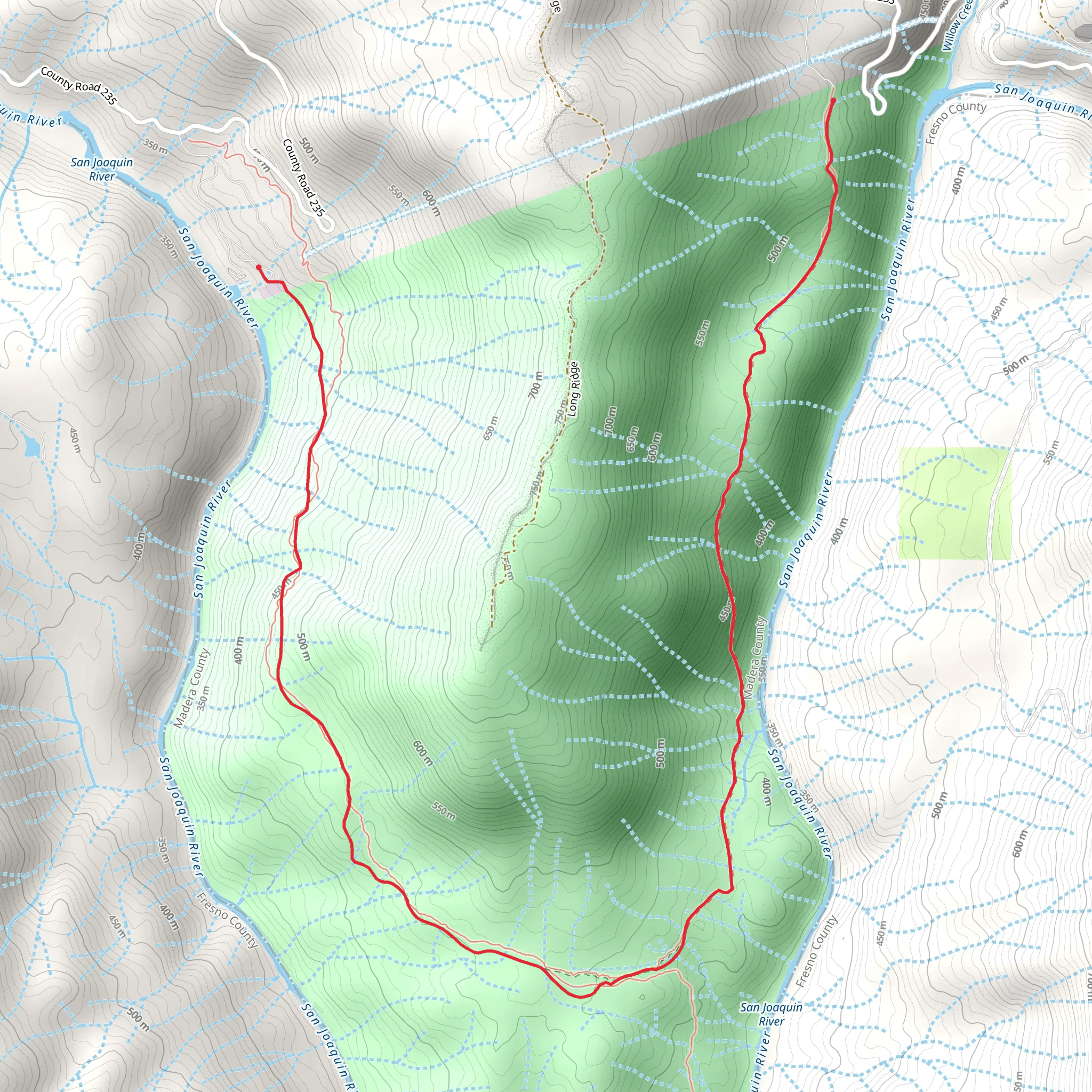 Horseshoe Bend Trail mobile static map