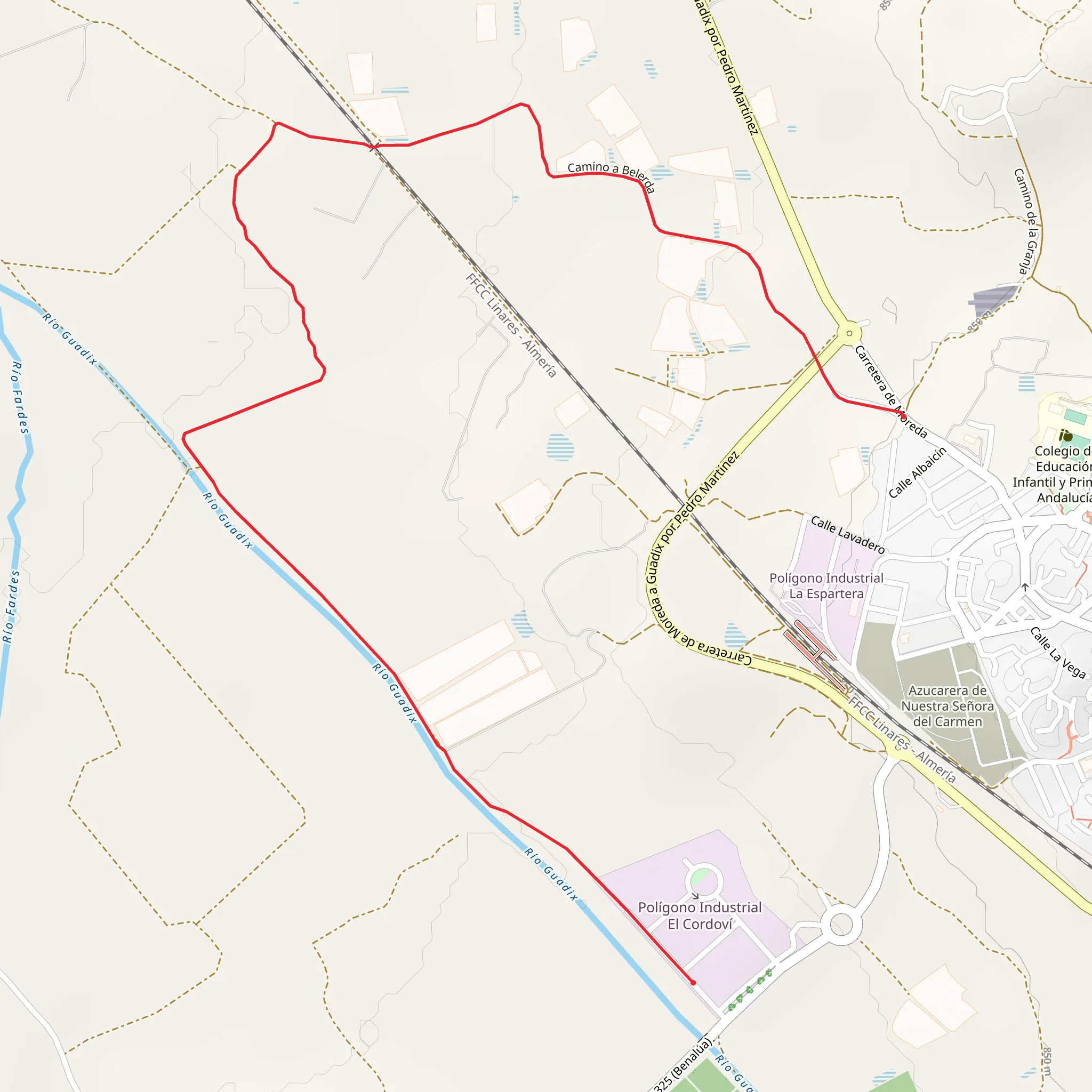 Vega de Benalua mobile static map