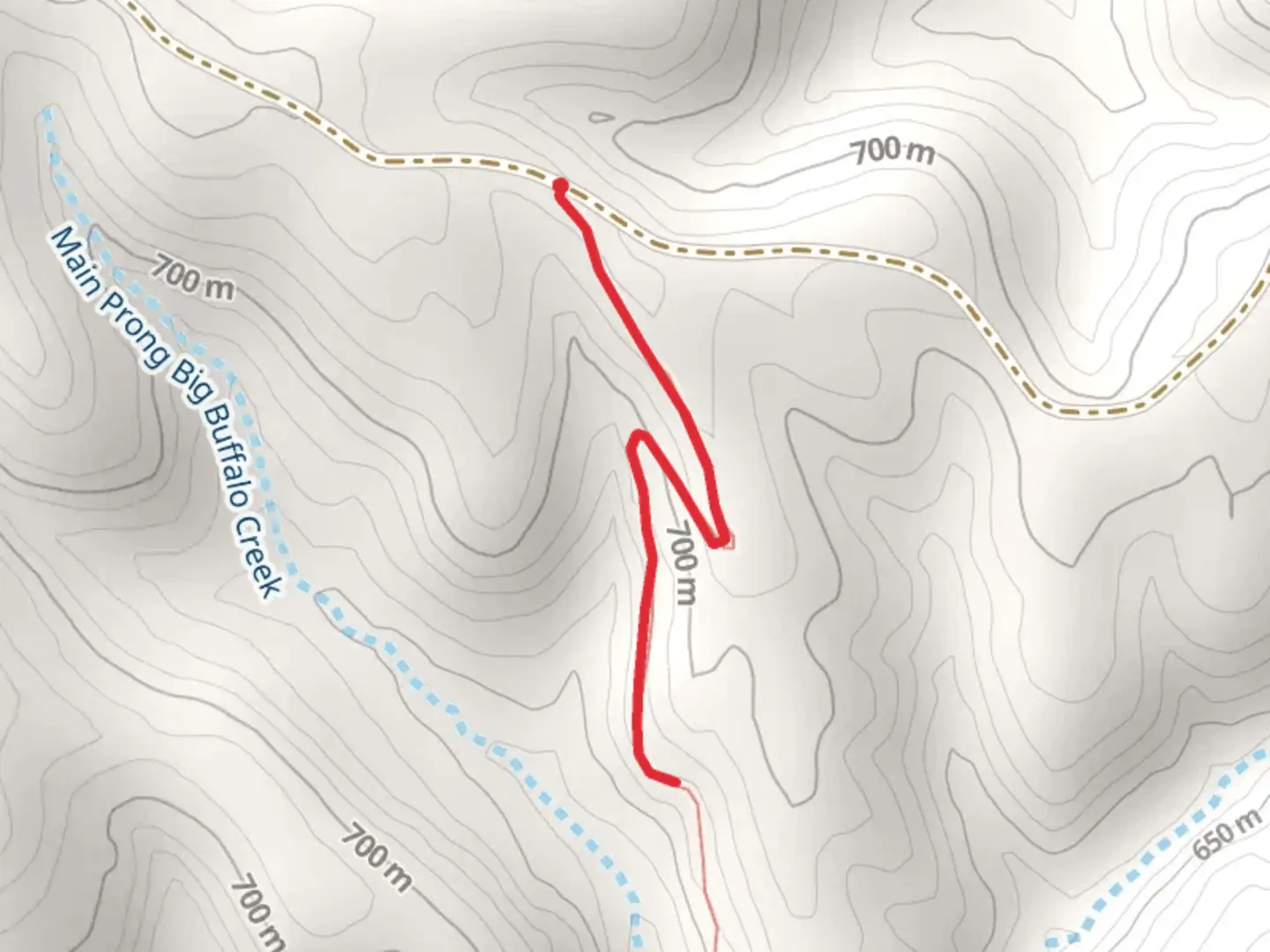 An image depicting the trail Buffalo Creek and its surrounding area.