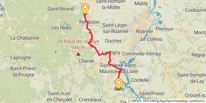 Chemin de Cluny stage 8 Map