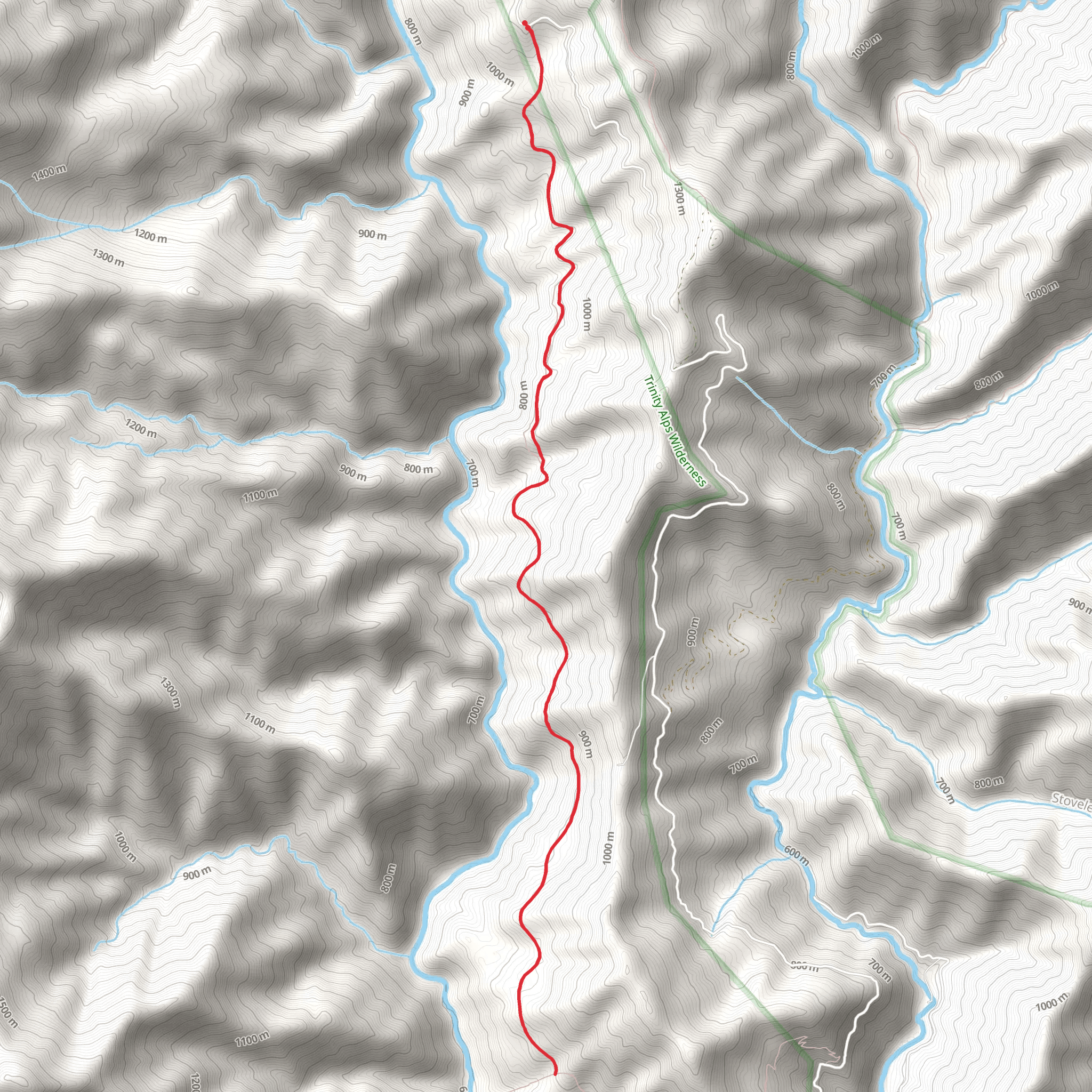 Raymond Flat Trail mobile static map