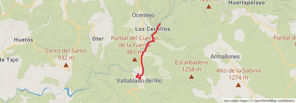 GR 113 Camino Natural del Tajo stage 10 Map