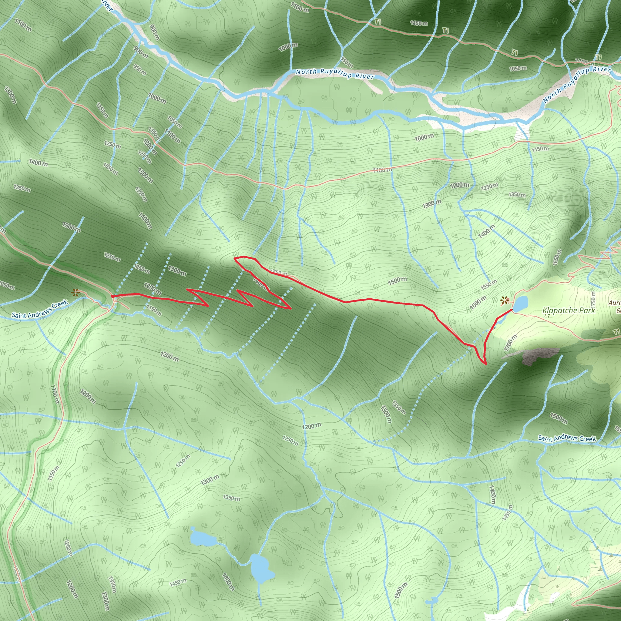 St Andrews Creek Trail mobile static map